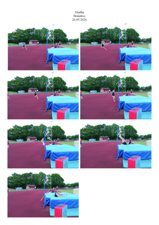 Photo Sequence - High Jump Takeoff